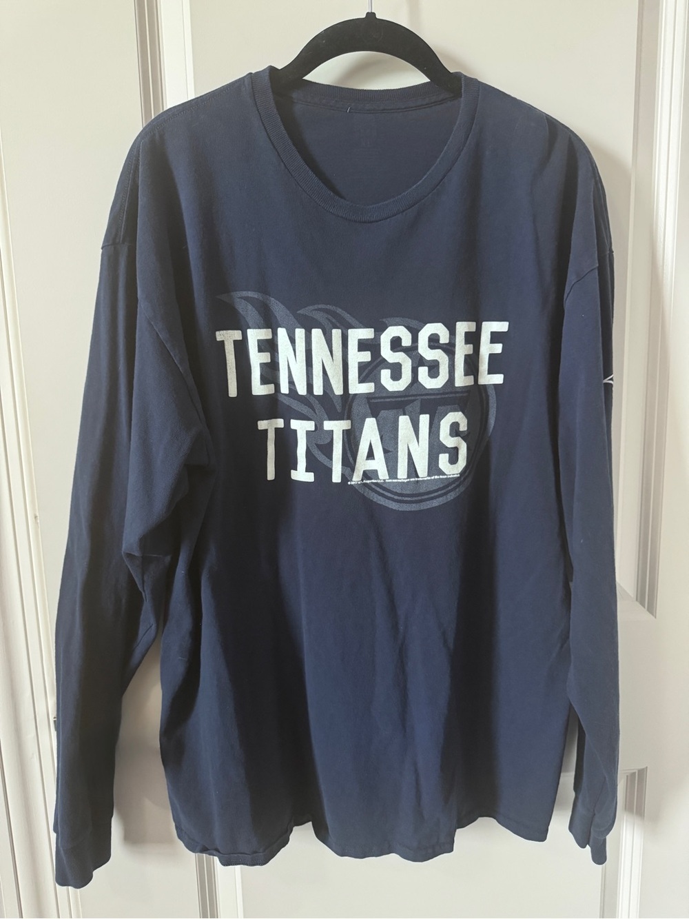 Tennessee Titans Navy Long Sleeve Team Tee-XL